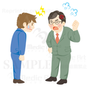 A salaried worker venting his anger to his boss 