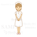 A nurse who are having a medical record.2