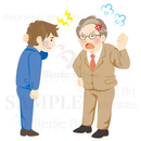 A salaried worker venting his anger to his boss 