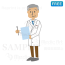 Doctor who keeps record in medical record/F1