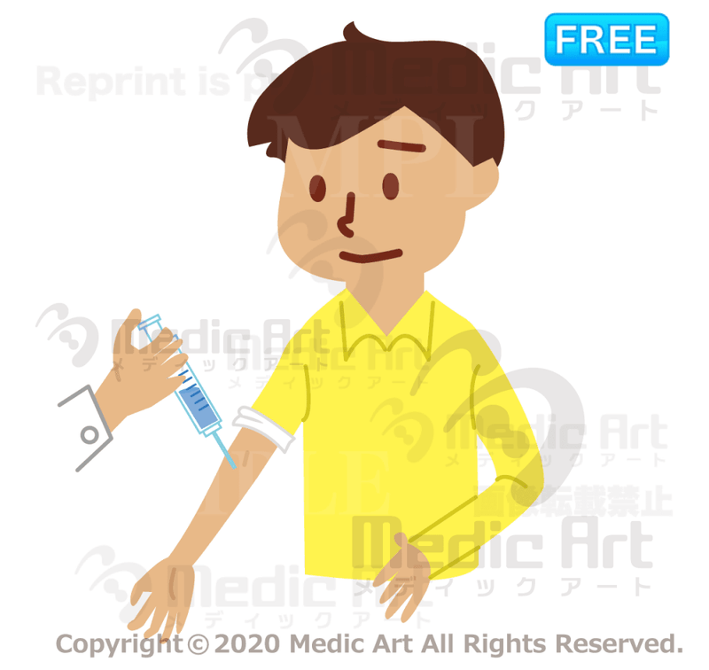 A boy who vaccinates for flu prevention!/F1