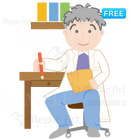 診察室で患者さんを待つ医師