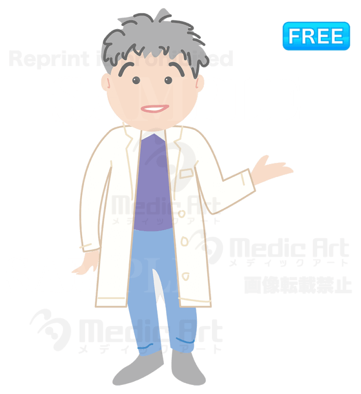 患者さんを誘導する医師