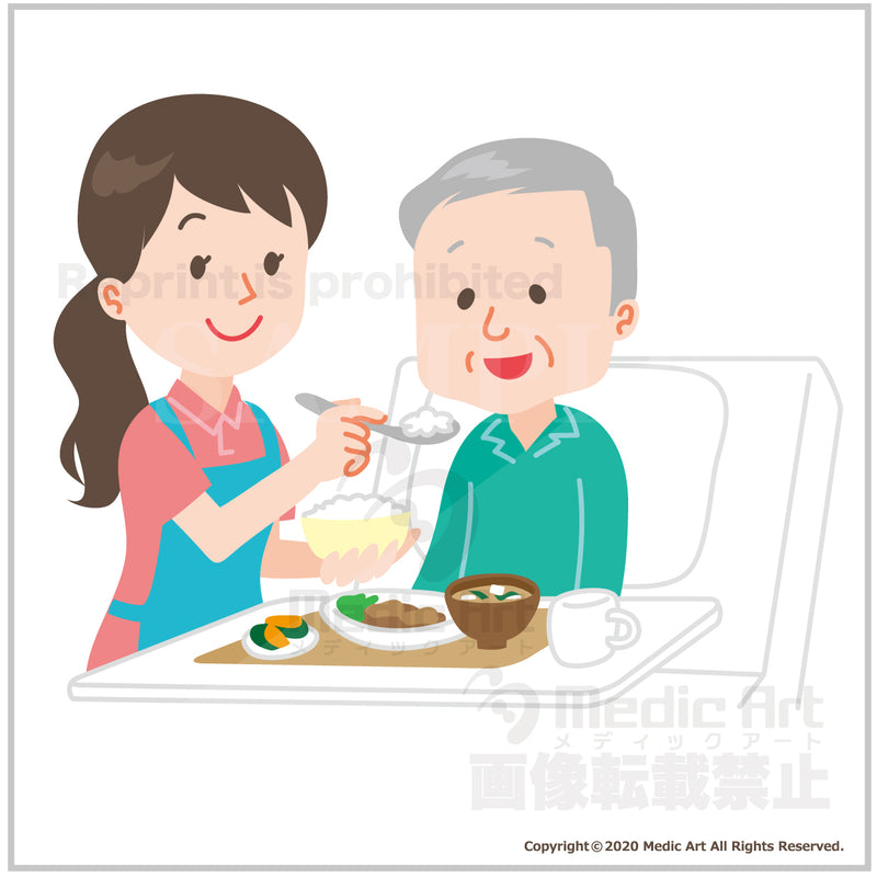 Assistance of meal for elderly
