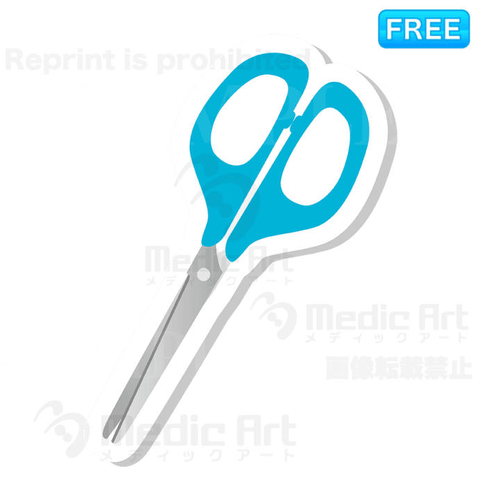 事務用のはさみのアイコン