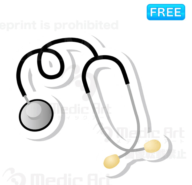 Lovely buttun icon of stethoscope/F2