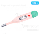 Free drawing-like Illustration of design of thermometer/F3