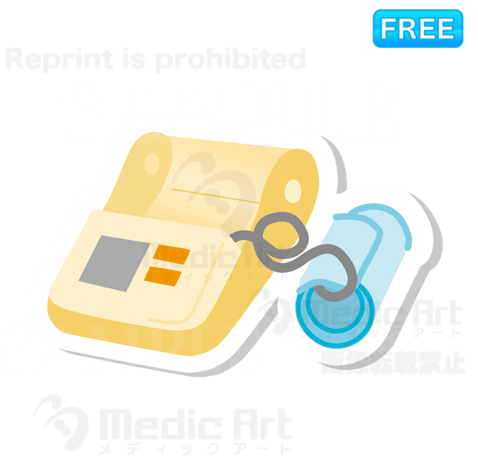 上腕式血圧計のアイコン