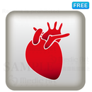 Simple button icon of heart/F3