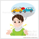 自動車の追突でむち症になった男性