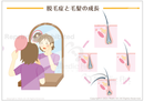 女性の脱毛症と毛髪の成長［シート］