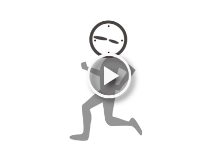 【動画】 時間に追われながら走っている人